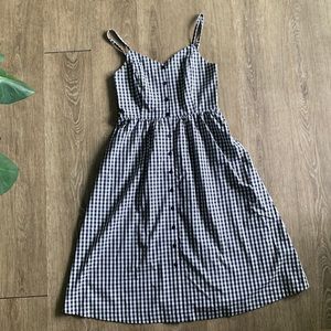 B&W gingham dress